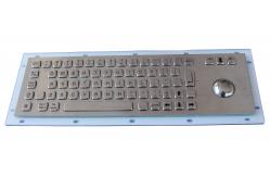 China Rugged Rear panel mount dot braille keyboard with 38mm mechanical  trackball supplier
