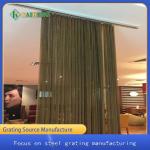 Metal Sunshade Decorative Wire Mesh Partition Aluminum Door Curtain for sale