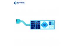 China PET Tactile Keypad Waterproof Membrane Keypad with ZIF Connector supplier