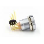 M18 Push Pull Circular Connectors Lemo ECG 2B 10pin Right Angle Pins Socket for sale