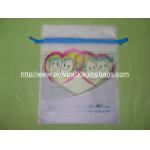 Frosted CPE Drawstring Bags For Hot Spring / Thermal Spring / Well / SPA / Onsen