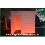 Inflatable Photo Booth Enclosure Orange Attractive Inflatable Photo Booth Portable Air Inflatable Tent For Festival for sale