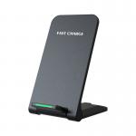 Dual Coil Foldable Wireless Charging Stand 15W 10W Qi Fast Charger For Phone for sale