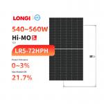Longi Mono Solar Panel Half Cell 540w 550w 555w 560w Solar Panels Set For Houses for sale