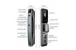 China Wifi 3d Face Recognition Door Lock Bedroom Door Lock With Code supplier