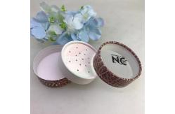 China Modern Flower Black Powder Paper Cylinder Container With PVC Transparent Window supplier