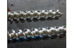 China CMT80/174 Conical Twin Bimetallic Screw And Barrel For Plastic Extruder Machine supplier