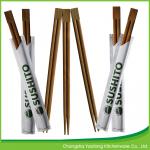 24cm Carbonized Disposable Chop Sticks Twin Moso Bamboo Chopsticks for sale