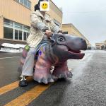 Animatronic Electric Dinosaur Ride on Scooter for Shopping Mall for sale