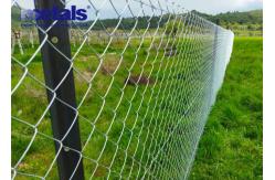 China 7 Feet Galvanized Chain Link Mesh Fence Dimond Shape Opening Fence ODM supplier