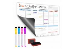 China Soft Whiteboard Magnetic Calendar Planner A4 A3 Dry Erase Weekly Planner supplier