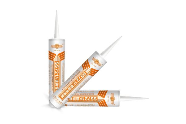 Translucent White Silicone Caulk Acetoxy Cure Silicone Sealant High Strength