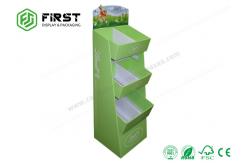 China Carton Floor POP Cardboard Paper Shelf Display Stand Custom Logo Printed supplier