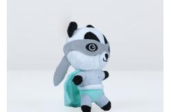 China Panda Shape Plush Keychain Toys PP Cotton Material Handmaking Artwork supplier