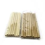 Custom Bamboo Drinking Straw 100% Natural Biodegradable Minor Caliber 20cm Reusable Straws for sale