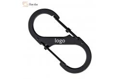 China Zinc Alloy Metal Snap Hook Buckle 8 Shaped Keychain Dual Gate Clip supplier