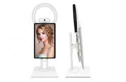 China White Android 11 Live Stream Machine Set With Beauty Light And Camera supplier
