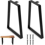 Trapezoid 19 Inch Table Legs Modern Metal Table Legs For Bench for sale