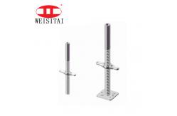 China Construction Galvanized Scaffolding Screw Jacks Adjustable 34mm supplier