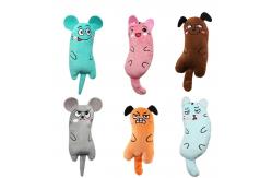 China Cat Toys Cute Funny Soft Plush Doll Chewing With Catnip supplier