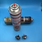 Cigarette Lighter Gas Refill Connection Valve with Plastic and Metal Stem Material