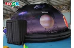 China 5m Diameter Inflatable Planetarium Black Projection Dome Tent For Science Dispaly supplier