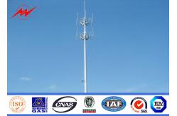 China 70m Self Supporting Galvanized Pole Monopole Antenna Tower With Powder Painting supplier