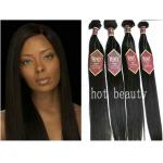Custom Peruvian Remy Virgin Human Hair Extensions For Women , Black Straight