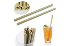 China 20cm Biodegradable Cocktail Straws Bamboo Straws Bulk 250 Pack supplier