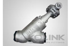 China Y Globe Valve, Flanged Carbon Steel Oblique Globe Valve, Manual Operation supplier