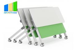 China Modular Meeting Room Folding Desk Folding Office Training Table With Wheels supplier