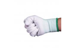 China Dust Proof Knit Coated Cleanroom Nylon Gloves Polyester Work Hand Gloves supplier
