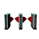304 Stainless Steel Wing Gate Turnstile Custom Dimension Anti Collision for sale