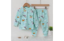 China Hygiene Long Pj Set Cartoon Carriage Warm Pyjamas For Winter supplier