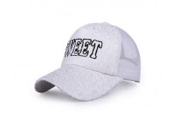 China Sequins Blue Boys Mesh Baseball Caps Embroidery Breathable Good Flexibility supplier