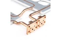 China Multiple Profile Aluminum Cold Plate 400W Epoxy Gluing With Copper Pipe supplier