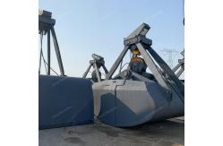 China Four Rope Mechanical Grab Bucket 27 CBM Dual Claw Clamshell Grab supplier