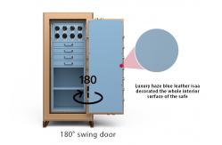 China 8 Luxury Watch Winder Fingerprint Locking Jewelry Safe Box Solid Steel supplier
