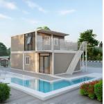 Multi Story Seaside Villa Container House Portable Vacation House Modular Detachable Container Home for sale