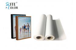 China One Side Matte Polyester Canvas Rolls 220gsm Extra Long Inkjet Canvas Rolls supplier