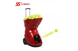 China Automatic Tennis Ball Throwing Machine With Telescopic Rod And LCD Remote Control supplier