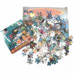 Full Color Custom Printed Funny Floor Jigsaw Puzzle For Age 3 Kids for sale