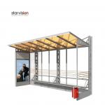 1185*1750mm Rotating Aluminum Alloy Bus Stop Corrosion Resistant for sale