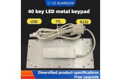 China PINPAD 40 key LED waterproof metal keyboard GZ-C001055 R232 interface supplier