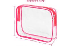 China Pink Durable Soft Toiletry Bags Waterproof for Shockproof Protective & Storage supplier