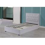 Italian Style Queen Size Platform Bed Iron And Wood Metal Support Legs for sale