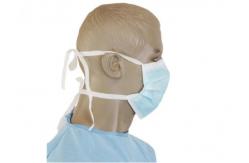 China Fiberglass Free Soft Face Mask Earloop 3 Ply Flared Edge Prevents Irritation supplier