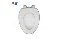 China Modern Slow Down Close Sanitary Toilet Seat Covers , Auto Elongated Lid Cover supplier