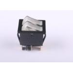 6 Pins Black SPDT Illuminated Small Rocker Switch For Communication Equipment for sale