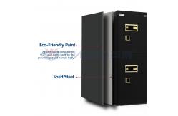 China Dual-Compartment Home Safe Box Dual Alarm Large Private Inner Lock Box supplier
